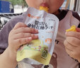 比逗仕兒童100%原果汁嬰幼兒雪梨汁蘋果山楂金銀花柚子汁藍莓胡蘿卜橙汁 【共6袋】嬰標果汁3款口味 組合裝 曬單實拍圖