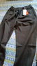 William fox&sons醋酸羊毛纖維混紡重磅長(cháng)絨呢寬松休閑冬季加絨抽繩解構裁剪休閑褲 咖色 L 曬單實(shí)拍圖