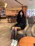 DXOT黑色女士衛衣2025新款秋冬季歐貨重磅加絨加厚寬松慵懶風(fēng)連帽外套 黑色-A01(ARM5) L 96-110斤 曬單實(shí)拍圖