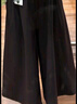 優(yōu)衣庫合作款/女裝打褶裙褲/高腰休閑褲褲子25秋冬新款479698 09 黑色 2XL /165/84A 曬單實(shí)拍圖