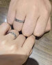 BJYL幻月情侶戒指女男一對小眾設計開(kāi)口情侶對戒刻字高級感禮物送女友 「幻月」情侶對戒+蝴蝶禮盒 曬單實(shí)拍圖