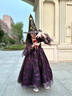 小咔衣濃萬(wàn)圣節兒童服裝女童cosplay巫婆裝扮女孩小惡魔化妝舞會(huì )演出禮服 萬(wàn)圣節黑紫色服裝 140 曬單實(shí)拍圖