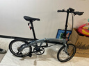 大行（DAHON）P10折疊自行車(chē)20英寸10速鋁合金成人通勤V剎 PAA003 消光灰藍 曬單實(shí)拍圖