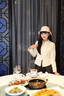 艾柔丹針織連衣裙女秋冬季新款女裝新中式盤扣立領(lǐng)加厚毛衣半身裙兩件套 半身裙+紅色針織衫 S 曬單實(shí)拍圖