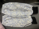 途尊羅口棉袖套加長(cháng)款男女上班耐臟防污護袖廚房耐磨家務(wù)清潔碎花套袖 黑色【防污耐臟/加長(cháng)款】 曬單實(shí)拍圖