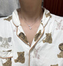 APM Monacobaby雙流星六芒星銀項鏈情侶頸鏈禮物送女友 曬單實拍圖