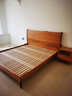 聯(lián)邦（LANDBOND）家具 北美櫻桃木純實(shí)木床原木風(fēng)主臥1.5米1.8米帶軟包雙人床 月兔床 | 實(shí)木腳款 1.5*2米 曬單實(shí)拍圖