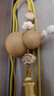 桂宮門(mén)對門(mén)五帝錢(qián)開(kāi)口葫蘆掛件大門(mén)對玄關(guān)臥室客廳陽(yáng)臺銅錢(qián)真葫蘆掛飾 一個(gè)開(kāi)口一個(gè)閉口葫蘆 曬單實(shí)拍圖
