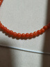 若華（RUOHUA）晴纖 2-3mm/涼山南紅瑪瑙項鏈女18K金玉石頸飾鏈送媽媽禮物 40cm 曬單實(shí)拍圖
