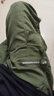 軒萊雅束腳工裝休閑褲男春秋款彈力寬松大碼男士哈倫休閑沖鋒長(cháng)褲子男 黑色+軍綠【兩條裝】 2XL 曬單實(shí)拍圖