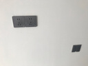 德力西（DELIXI）拉絲開(kāi)關(guān)插座面板電工電料86型裝修家用墻壁電源全屋套餐822灰色 一開(kāi)單控帶三孔16A空調 曬單實(shí)拍圖