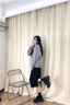 達(dá)芙妮（DAPHNE）厚底老爹鞋女2025爆款百搭增高春季女鞋高顏值輕便透氣運動鞋子女 黑色【四季百搭】 36 曬單實拍圖