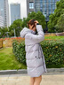 高梵黑金鵝絨服機能5.0羽絨服2025冬季新款女士中長(cháng)款加厚防寒服外套 紫金3號 M (130-150斤 飛天鵝絨266g) 曬單實(shí)拍圖