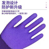 千嘉迪手套勞保耐磨工作干活勞動(dòng)乳膠紫色女士小號發(fā)泡手套 紫色小號【春夏款透氣不捂手】12雙 曬單實(shí)拍圖