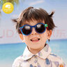 lemonkid兒童墨鏡男女童防紫外線(xiàn)寶寶眼鏡防偏光太陽(yáng)鏡 艾曼德藍恐龍折疊 曬單實(shí)拍圖