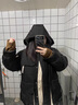乖米豆棉衣棉服女冬季夾棉外套2025年新款工裝加厚棉襖派克服 黑色 M 建議115斤以下 曬單實(shí)拍圖