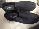鮟鱇 男鞋中老年爸爸鞋休閑大碼舒適老人老北京布鞋單AK7205 黑色 44  曬單實(shí)拍圖