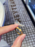 中國黃金（CHINA GOLD）足金麥穗戒指女新款黃金指環(huán)送老婆生七夕情人節(jié)禮物送女朋友老婆 麥穗戒指 約1.9g【品牌禮盒】 曬單實(shí)拍圖