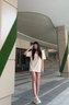 MARY JSTNI代購楊冪同款網(wǎng)面小白鞋女205春夏季新款爆款厚底內(nèi)增高早秋板鞋 HK39-1白拼綠【皮面-四季款】 38 曬單實拍圖