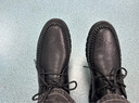 老人頭皮鞋男士秋冬季新款高檔頭層牛皮加絨保暖舒適軟皮軟底套腳樂(lè )福鞋 黑色61037（四季款） 43 曬單實(shí)拍圖
