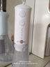 博皓（prooral）電動(dòng)沖牙器便攜式水牙線(xiàn)家用洗牙器沖洗器牙齒清潔器正畸牙縫清牙神器口腔牙垢去除工具 大水箱版 白色| 2支噴嘴 曬單實(shí)拍圖