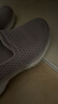 斯凱奇（Skechers）女鞋秋季淺口一腳蹬健步休閑運動(dòng)鞋舒適輕便懶人健步鞋124508 灰褐色/TPE 37 曬單實(shí)拍圖