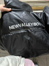 花花公子（PLAYBOY）羽絨棉服男士冬季PU皮韓版寬松大碼立領(lǐng)加厚港風(fēng)青少年情侶外套 MY2888-黑色 2XL 曬單實(shí)拍圖