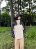 探路者（TOREAD）【冰川Classic】沖鋒衣三合一套羽絨服戶外徒步登山秋冬保暖外套 極地白黑色-TAWWBM90706 M 曬單實拍圖