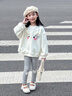 班喜迪女童打底褲秋冬款2025新款女寶寶加絨休閑褲冬裝兒童公主外穿褲子 灰色 120 曬單實(shí)拍圖