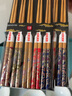美濃燒（Mino Yaki） 日本進(jìn)口尖頭筷子家用實(shí)木5雙 日式和風(fēng)壽司木質(zhì)防滑筷 染錦和風(fēng)竹五雙筷子 曬單實(shí)拍圖