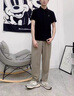 JAGR潮牌 polo衫男短袖刺繡夏季新款感拼色半袖上衣男士POLO衫 黑色 M 建議90-115斤 曬單實拍圖