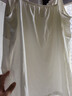 嫚熙（EMXEE）哺乳背心月子服純棉孕婦喂奶巾防走光春秋孕婦吊帶內衣女 【月牙白-帶罩杯】蘭精莫代爾棉 XL 曬單實(shí)拍圖