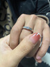 舒弗純銀s925白金男士戒指一克拉仿真鉆戒結(jié)婚對戒時尚男戒莫桑石戒指 50分【莫桑鉆+證書+黑卡+腰碼】 19號 曬單實拍圖