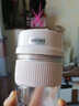 蘇泊爾（SUPOR）電動(dòng)榨汁杯 家用便攜式榨汁機 水果果蔬果汁機 充電迷你小型果汁杯 小巧便攜 宿舍可用 【雙杯蓋】粉色 JC350P 曬單實(shí)拍圖