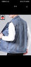 AEMAPE蘋(píng)果牛仔馬甲男款春秋季潮牌寬松痞帥港風(fēng)坎肩無(wú)袖外套工裝背心男 9010#淺藍色 M（90 115斤） 曬單實(shí)拍圖