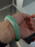 緬甸翡翠手鐲冰種正品陽(yáng)綠飄花玉鐲子半山水玉手鐲高冰送禮送媽媽 54mm圈口 曬單實(shí)拍圖