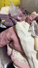 babylove女寶寶包屁衣春秋季純棉紗布三角哈衣嬰兒衣服洋氣刺繡外出服 赭色 80cm 曬單實拍圖