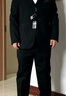 羅蒙西服套裝男士商務(wù)修身西裝男職業(yè)正裝小西服新郎伴郎結(jié)婚禮服外套 黑色雙扣【西服+西褲+襯衫】 3XL /185【145-160斤】+7件禮品 曬單實(shí)拍圖