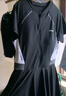李寧（LI-NING）泳衣女連體裙式游泳衣遮肚顯瘦抗氯速干溫泉泳裝546 黑色 XXL  曬單實(shí)拍圖