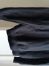 真维斯（Jeanswest）毛衣男士秋冬季新款圆领套头针织衫内搭时尚厚款舒适弹力保暖上衣 黑色-圆领 L码 110-135斤 实拍图