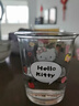 Hello Kitty玻璃杯可愛(ài)卡通凱蒂貓家用高顏值耐高溫水杯kt貓飲料杯 kitty貓+玻璃吸管301-400ml 曬單實(shí)拍圖