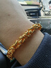 吉財運黃金龍骨手鏈男999足金包銀龍頭寬手鏈個(gè)性時(shí)尚首飾霸氣潮男輕奢 包金3.8克總重約42克-龍頭手鏈 曬單實(shí)拍圖