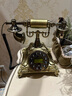 TQJ新款歐式仿古電話(huà)機家用創(chuàng  )意復古電話(huà)機固定電話(huà)時(shí)尚座機擺件 古銅色按鍵版(帶背光免提來(lái)顯) 曬單實(shí)拍圖