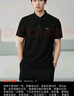 GXG男裝 速干商務(wù)polo衫男士小標polo 24夏季 黑色 180/XL 曬單實(shí)拍圖