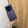 智父oppo findn5手機殼新款oppo find n5折疊屏超薄hh保護套磁吸防摔oppofind n5中軸鉸鏈全包高級外殼 高清款【慕紫色】磁吸支架*鉸鏈全包 曬單實拍圖