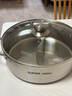 蘇泊爾SUPOR 304不銹鋼直型火鍋加厚鴛鴦鍋28CM電磁爐湯鍋ET28AAS03 曬單實(shí)拍圖