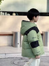 G.DUCKKIDS小黃鴨男童羽絨棉服冬季兒童外套短款加厚棉衣1-3男寶寶冬裝棉襖 綠色 90 cm建議身高85-95cm 曬單實(shí)拍圖