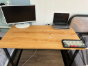 木以成居电脑桌 带穿线孔简易书桌学习桌子双层书架桌子120*60CM 实拍图
