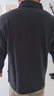 七匹狼長袖t恤男秋季5A抗菌翻領(lǐng)Polo保羅打底衫商務(wù)休閑百搭純色長t男裝 001(黑色) XL (175) 曬單實拍圖