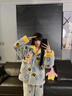 另約秋冬季海綿寶寶情侶睡衣女款珊瑚絨加絨加厚卡通可愛(ài)家居服可外穿 A59913AL 海綿 女款 XL 曬單實(shí)拍圖